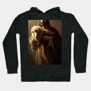 Christian Art The 100th Sheep Luke 15:4 Bible Verse Hoodie